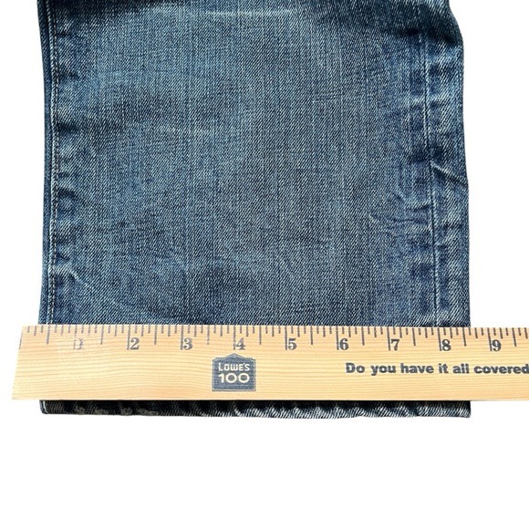 Denim & Supply Ralph Lauren Straight Jeans 38x32 Distressed Whiskered Denim - Picture 10 of 13